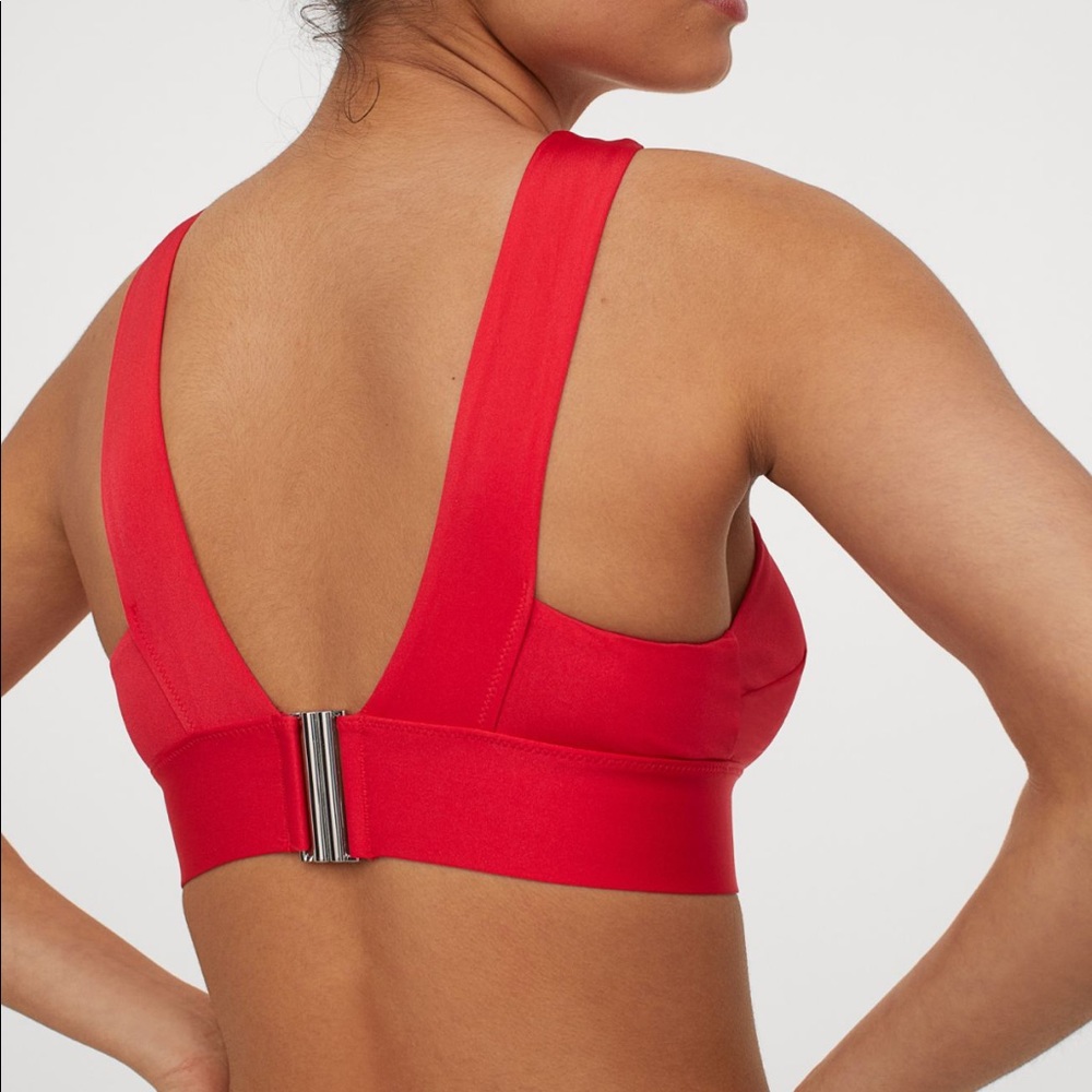 H&M Red Crisscross Bikini Top - Picture 2 of 4
